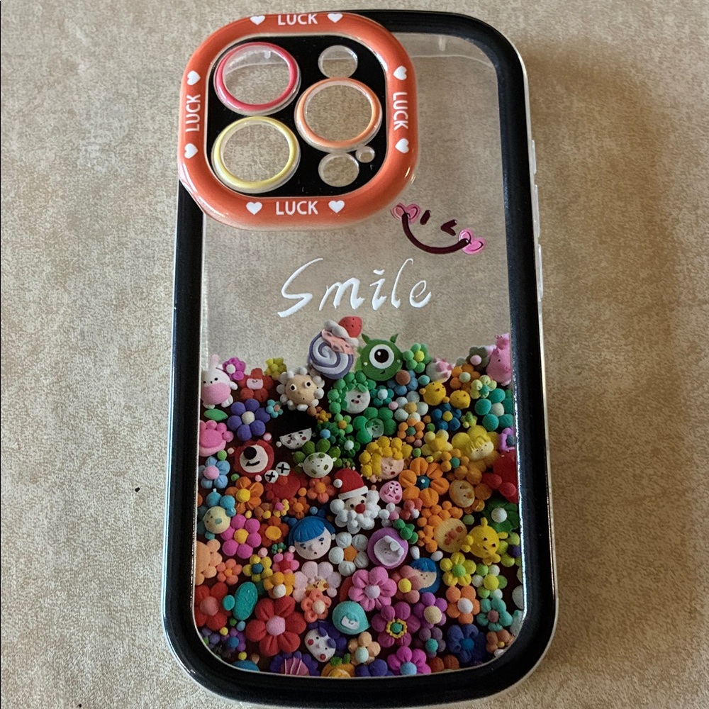 Colorful Floral Phone Case with Camera Protector